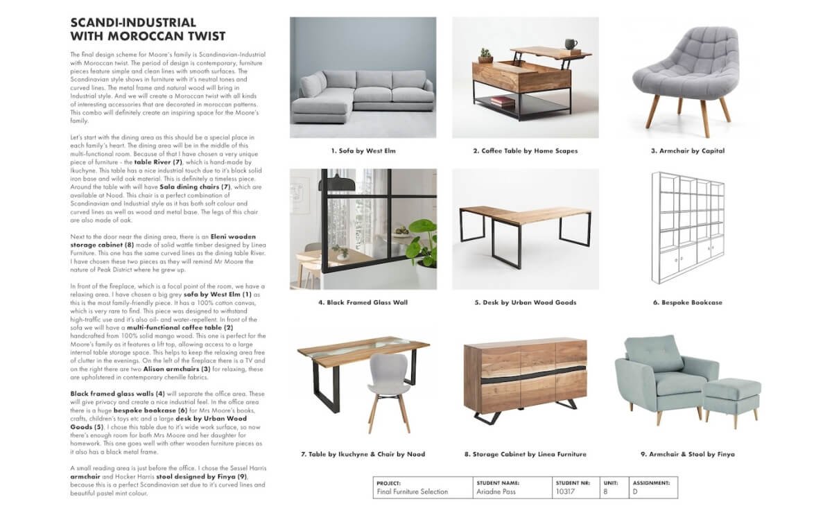 Furniture Selection